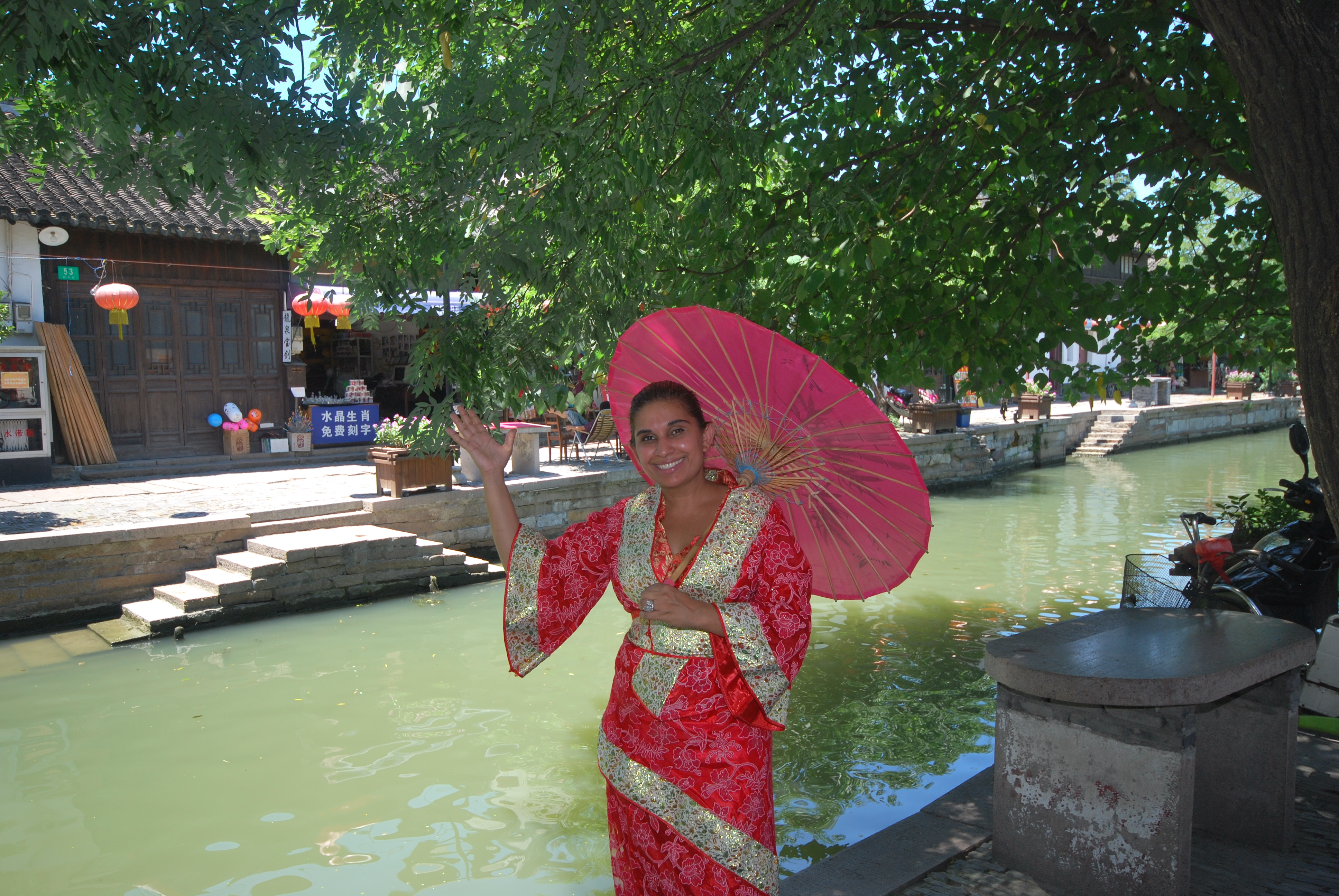 Kalpana, enjoying her holiday in China