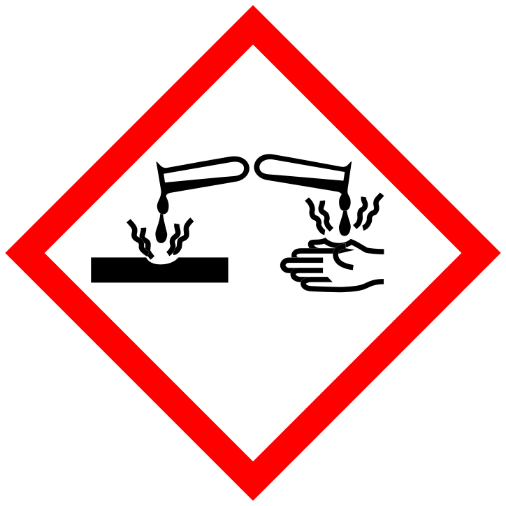 The 'corrosion' pictogram