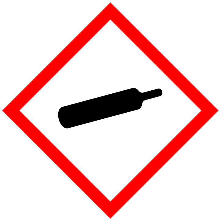 The 'gas cylinder' pictogram